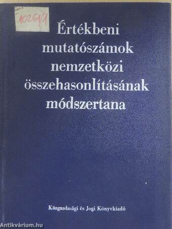 Értékbeni mutatószámok nemzetközi összehasonlításának módszertana