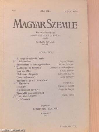 Magyar Szemle 1941. november