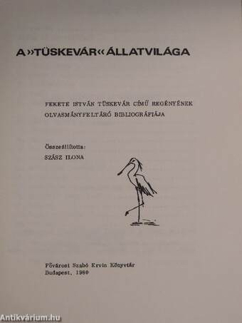 A »Tüskevár« állatvilága