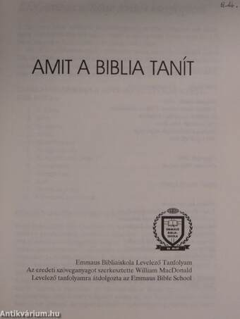 Amit a Biblia tanít