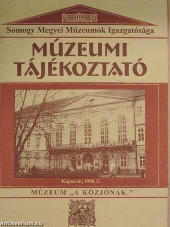 Múzeumi tájékoztató 1998/3.