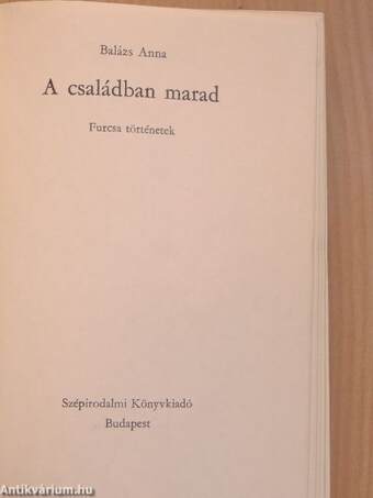 A családban marad