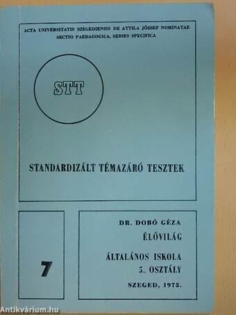 Standardizált témazáró tesztek - Élővilág 5.