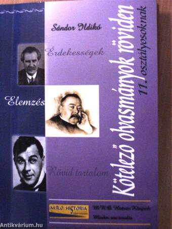 Kötelező olvasmányok röviden 11. osztályosoknak