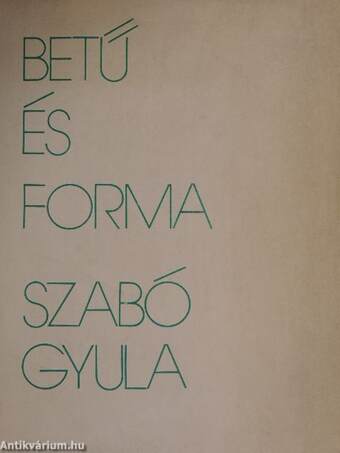 Betű és forma