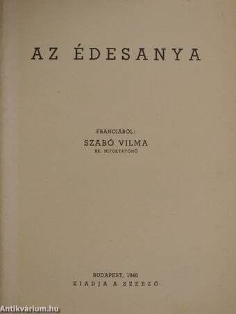 Az édesanya