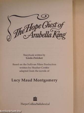 Road to Avonlea: The Hope Chest of Arabella King