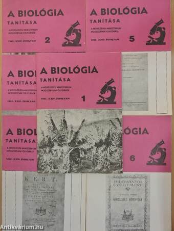 A Biológia Tanítása 1985. január-december