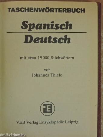 Taschenwörterbuch Spanisch-Deutsch