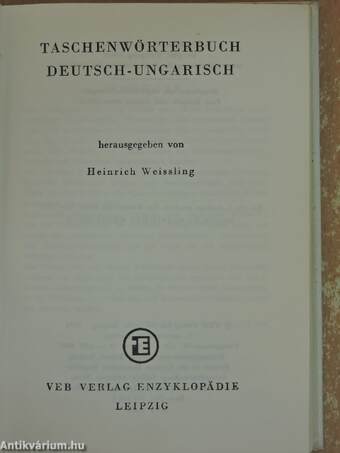 Taschenwörterbuch Deutsch-Ungarisch