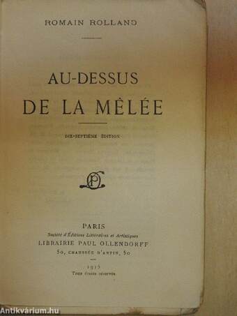 Au-dessus de la mélée