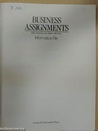 Business Assignments - Information File