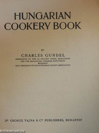 Hungarian Cookery Book