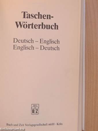 Taschenwörterbuch Deutsch-Englisch/Englisch-Deutsch