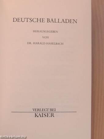 Deutsche Balladen