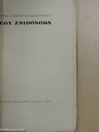 Egy zsidósors I-III.