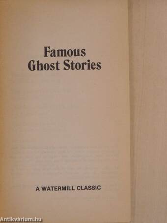 Famous Ghost Stories