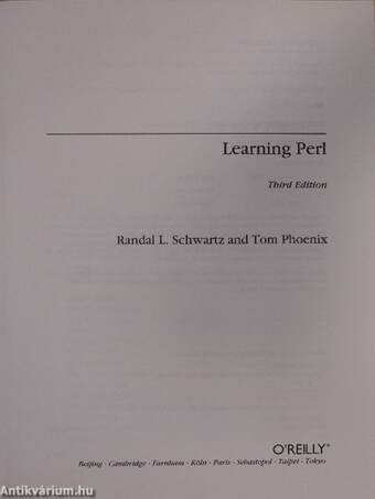 Learning Perl