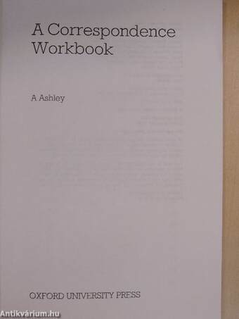 A Correspondence Workbook