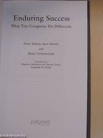 Enduring Success