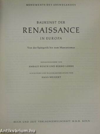 Baukunst der Renaissance in Europa