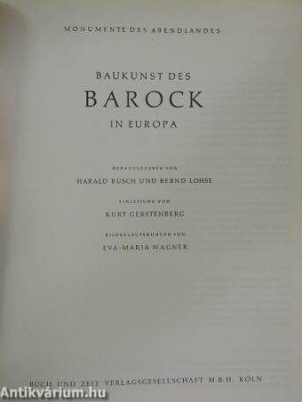 Baukunst des Barock in Europa