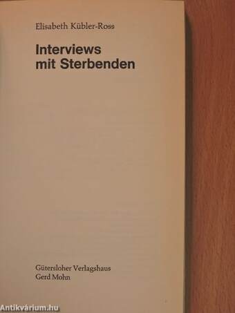 Interviews mit Sterbenden