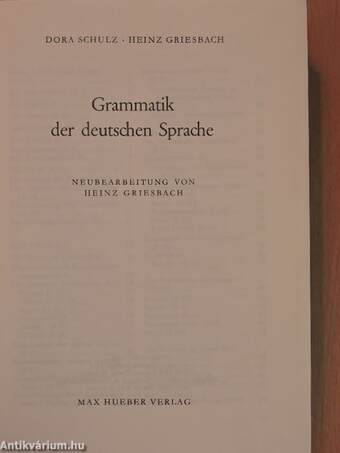 Grammatik der deutschen Sprache