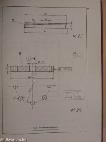 Mechanikai műszerész szakrajz és rajzolvasási példatár