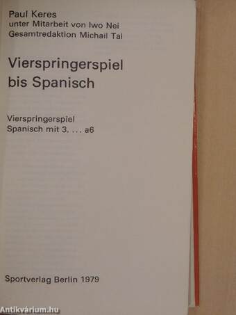 Vierspringerspiel bis Spanisch