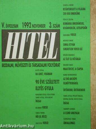 Hitel 1992. november