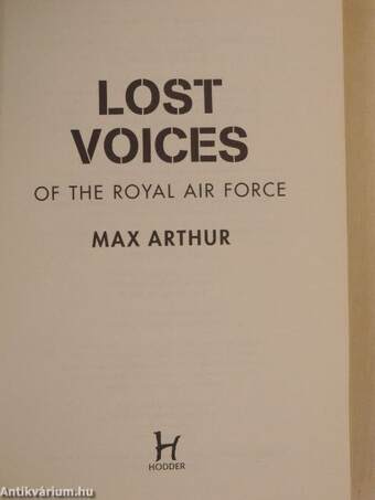 Lost Voices of the Royal Air Force