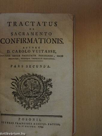 Tractatus de Sacramento Confirmationis II. (töredék)