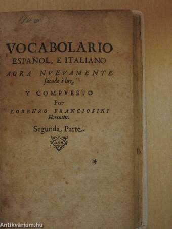 Vocabolario Espanol, e Italiano 2.