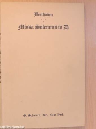 Missa Solemnis in D