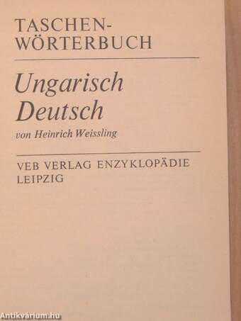 Taschenwörterbuch Ungarisch-Deutsch