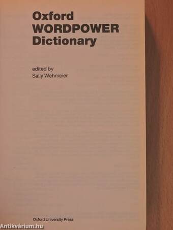 Oxford Wordpower Dictionary