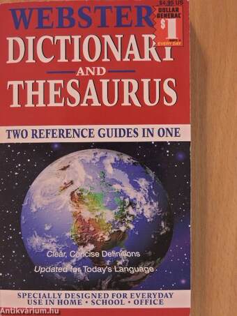 Webster's Two in One Dictionary and Thesaurus