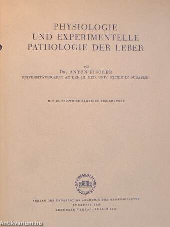 Physiologie und Experimentelle Pathologie der Leber