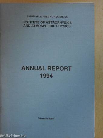 Institute of Astrophysics and Atmospheric Physics - Annual Report 1994