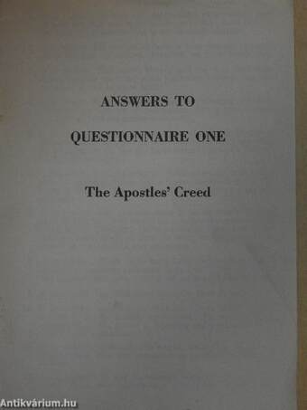 The Apostles' Creed