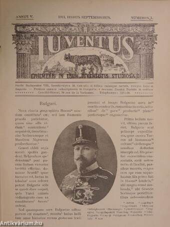 Iuventus 1913. septembribus-1914. iuniis