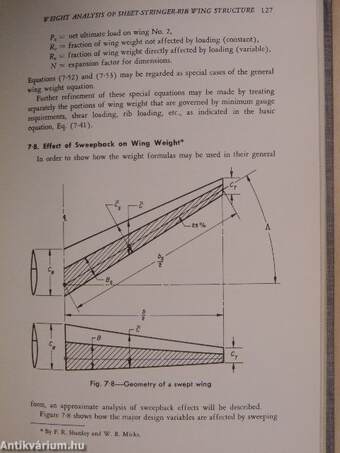 Weight-Strength Analysis of Aircraft Structures