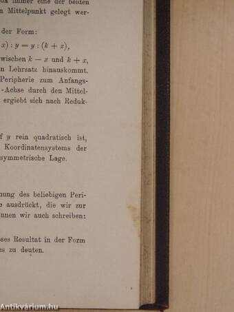 Lehrbuch der Analytischen Geometrie I.