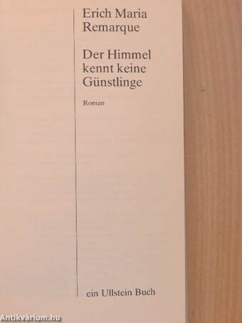 Der Himmel kennt keine Günstlinge