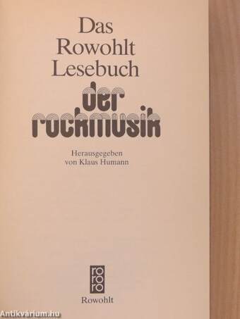 Das Rowohlt Lesebuch der rockmusik