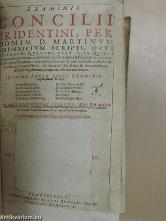 Examinis Concilii Tridentini