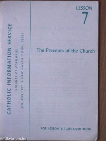 The Precepts of the Church/Christian Life