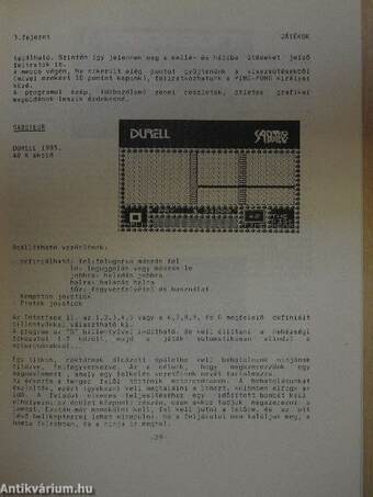 Sinclair Spectrum játék és program 2