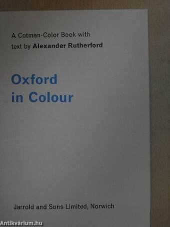 Oxford in Colour